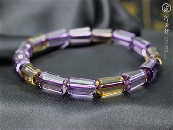 珍石轩天然紫黄晶手链