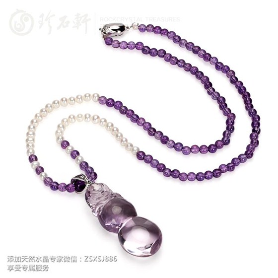 紫晶雕刻链坠4