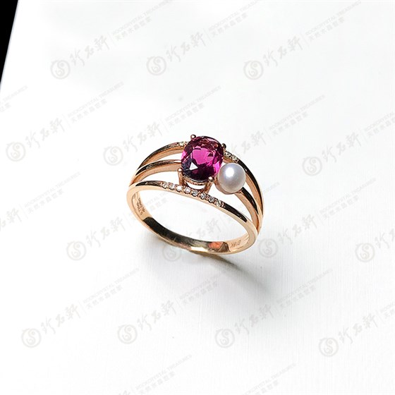 珍石轩G18红碧玺戒指主石0.725ct02