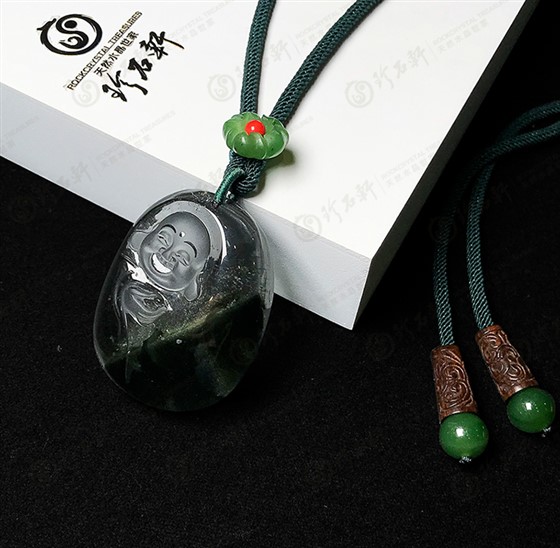 珍石轩绿幽灵链坠02