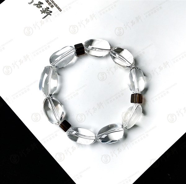 随形白水晶手链