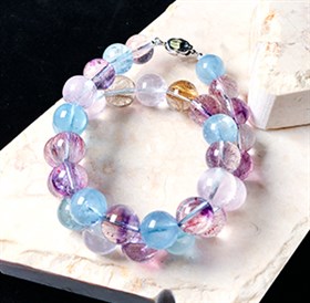 12mmS925多宝水晶项链