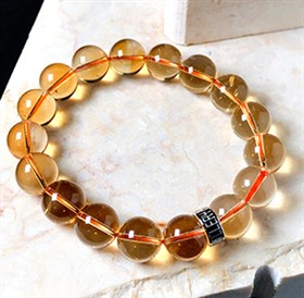 天然黄水晶手链