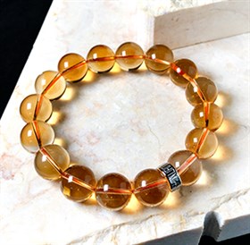 天然黄水晶手链