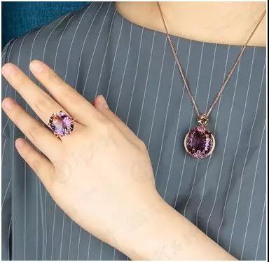 珍石轩天然水晶紫黄晶套装万能的水晶佩戴宝典 有这一个就够啦