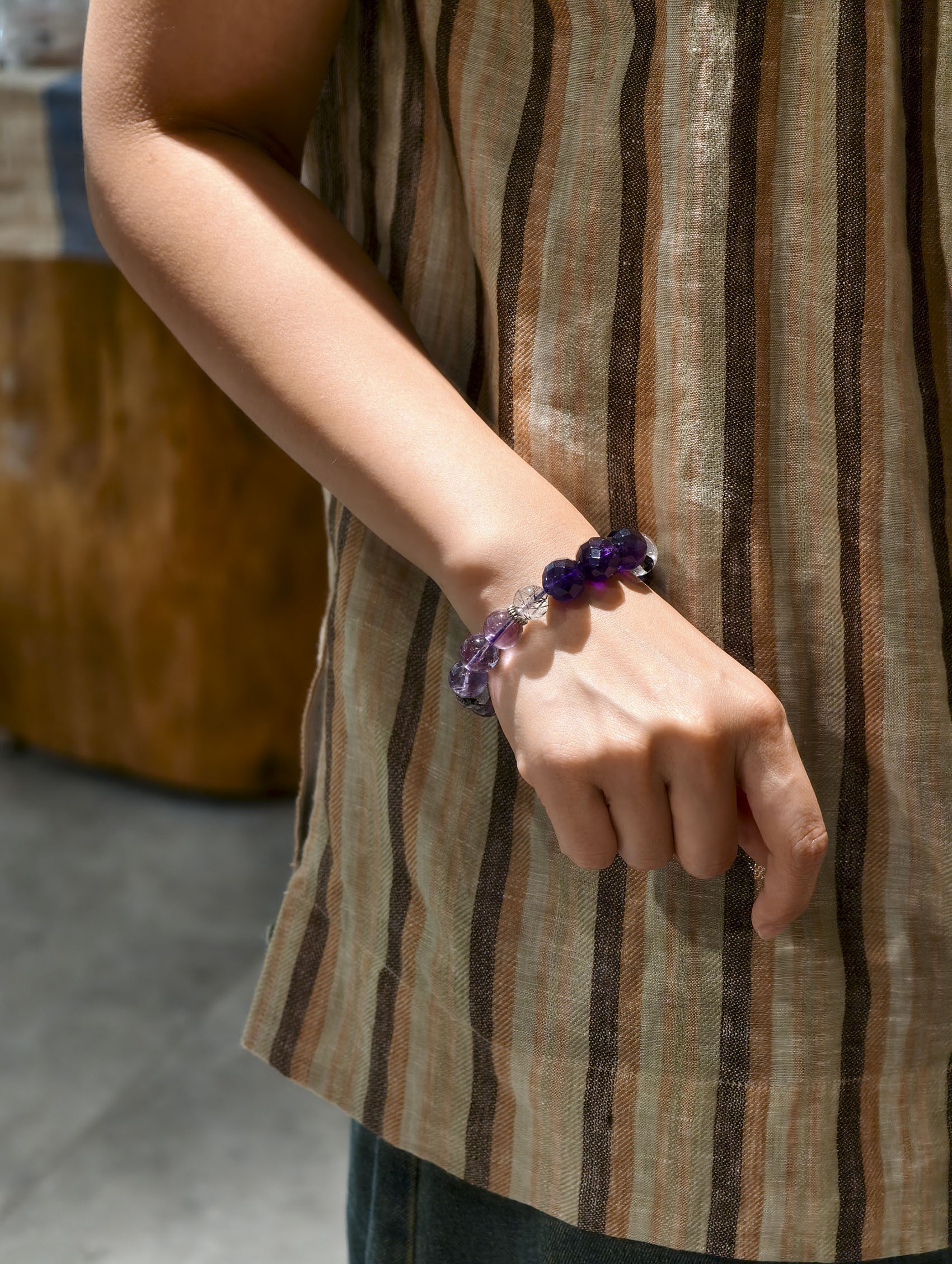 珍石轩天然紫水晶手链