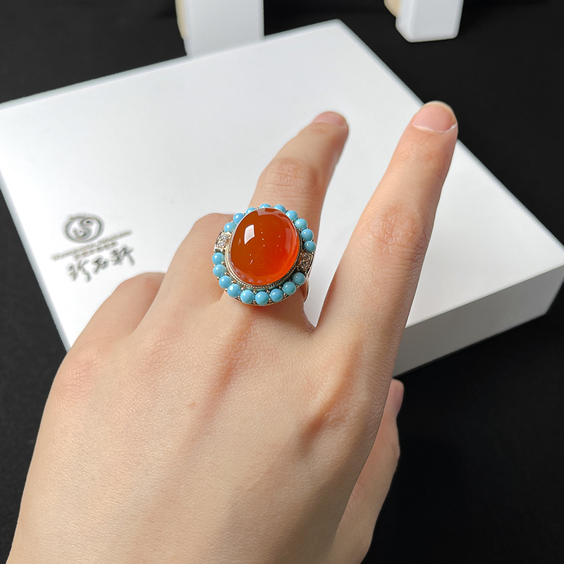 一口价18800元G18K冰南红吊坠主石44.6ct一口价16880元G18K冰南红戒指主石18.7ct (5)