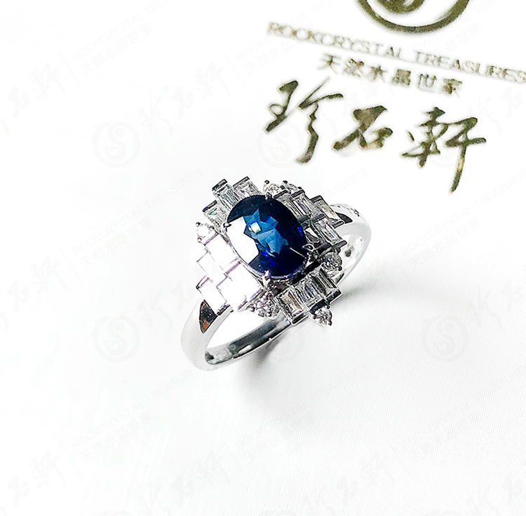 G18K蓝宝石戒指主石1.45CT