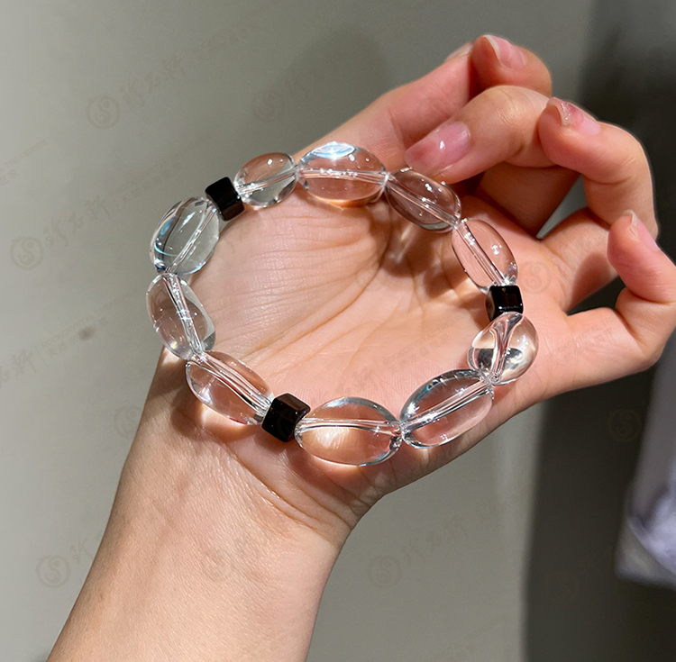 随形白水晶手链
