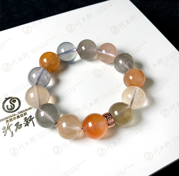 天然彩兔毛手链