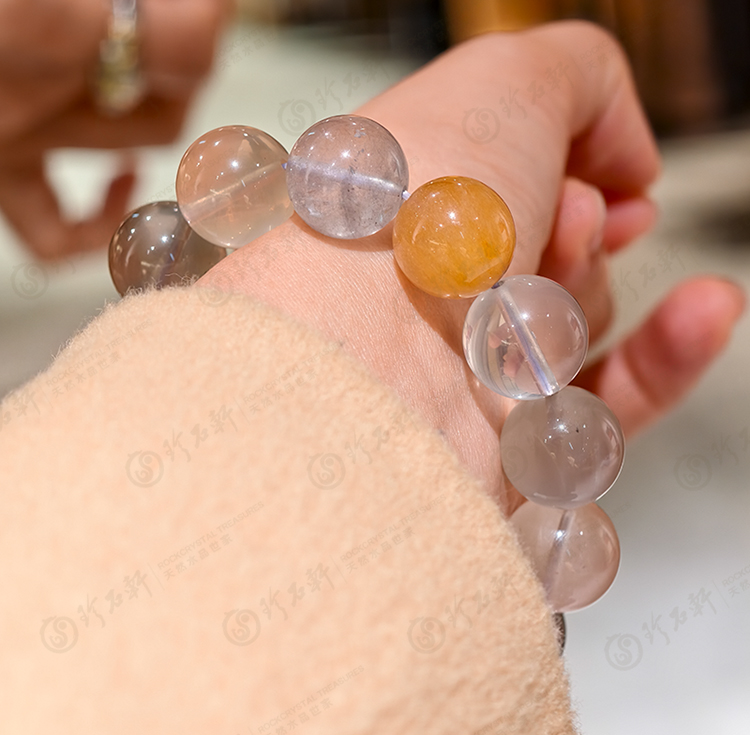 天然彩兔毛手链