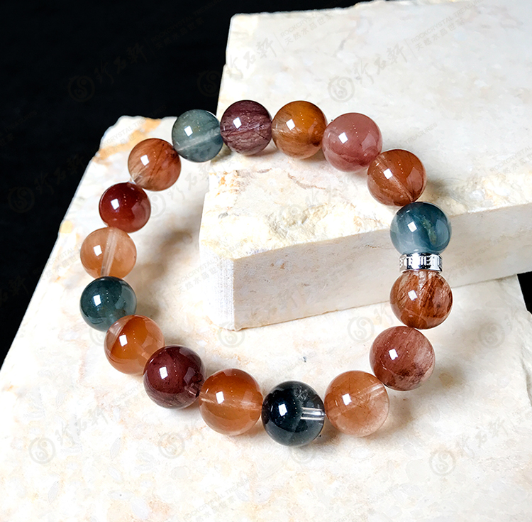 天然彩兔毛手链