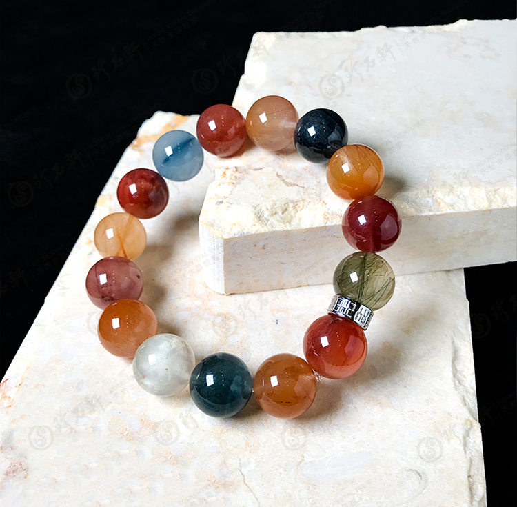 天然彩兔毛手链