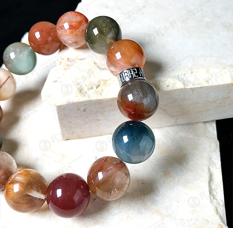 天然彩兔毛手链